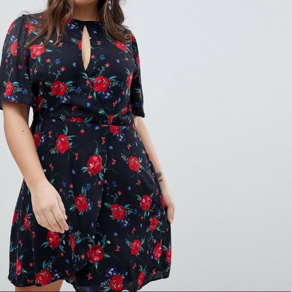 ASOS Curve Women’s A-Line Floral Dress